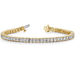 Princess Cut Diamond Strand Bracelet