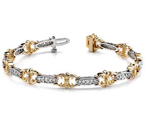 Crown Link Bracelet