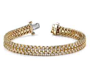 Quad Row Diamond Bracelet