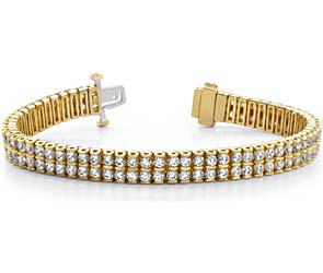 Two-Row Diamond Bracelet