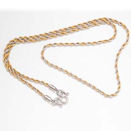 18K Two Tone Gold Chains