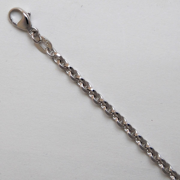 Oval Diamond Cut Cable Chain