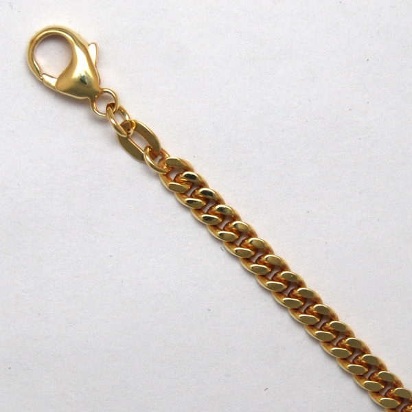 18K Yellow Gold Curb Chain 3.4mm