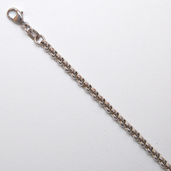 18K White Gold Rolo 3.0mm Chain