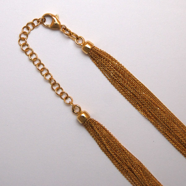 18K Yellow Gold Diamond Cut Cable Chain 25 Strand