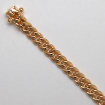 18K Yellow Gold Cuban Link Chain 5.1mm