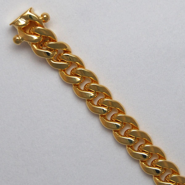 18K Yellow Gold Cuban Link Chain 5.8mm