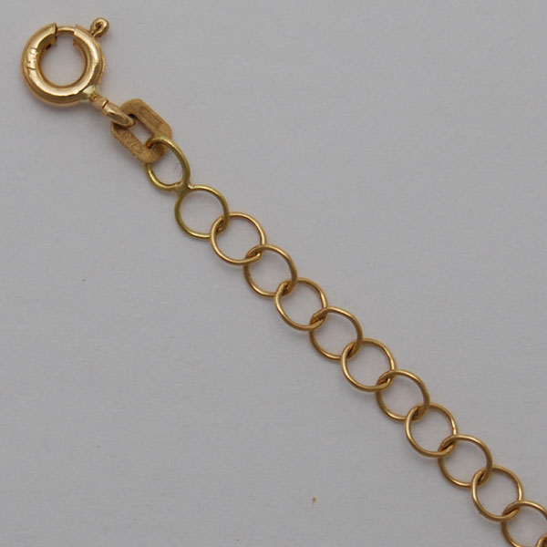 18K Yellow Gold Open Cable Chain 3.5mm