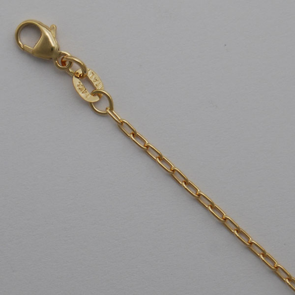 18K Yellow Gold Long Open Cable Chain 1.6mm