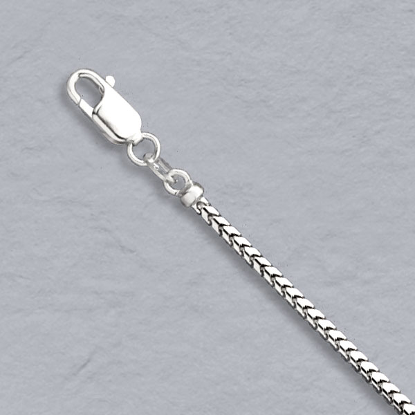 18K White Gold Franco 2.0mm Chain