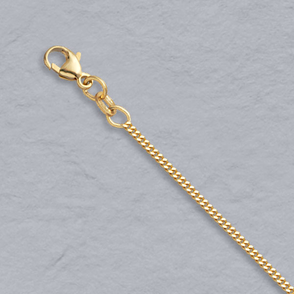 18K Yellow Gold Curb Chain 1.5mm