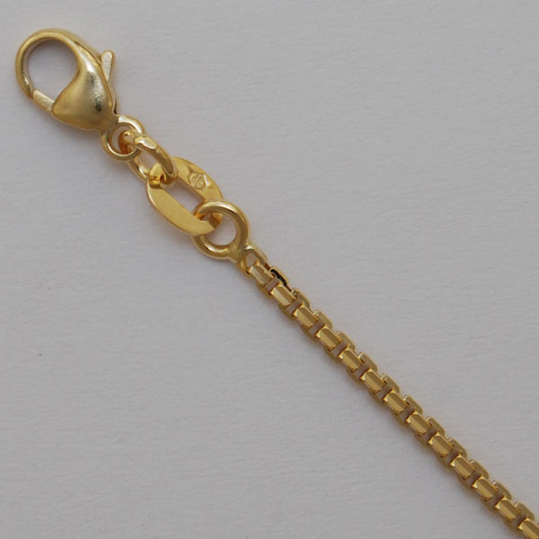 18K Yellow Gold Concave Octava 1.4mm Chain