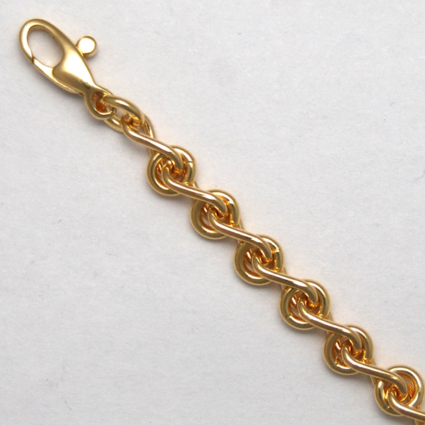 18K Yellow Gold Figure Eight Chain 4.6mm