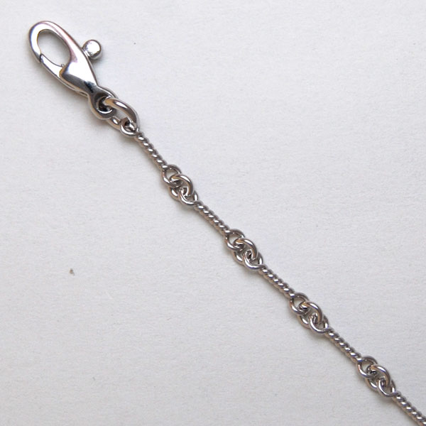 18K White Gold Twist Chain 2.8mm