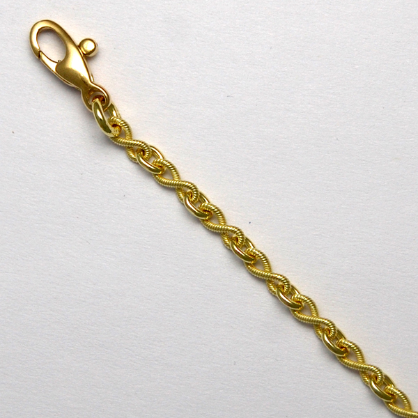 18K Yellow Gold Figure Eight Chain 2.9mm