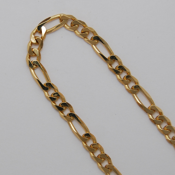 18K Yellow Gold Figaro Chain 4.7mm