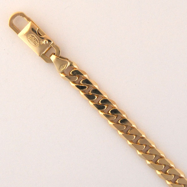 18K Yellow Gold Curb Chain 5.3mm