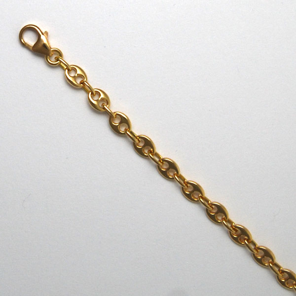 18K Yellow Gold Puff Mariner 4.0mm