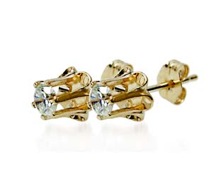 Butter Cup Diamond Earrings Diamond Stud Earrings