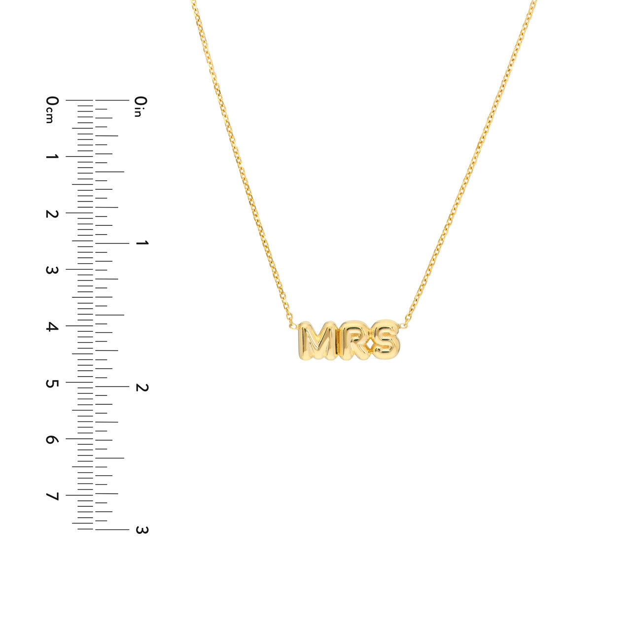 Puff Mrs Adjustable Necklace with Pear Shape Lock