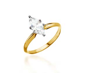 Diamond 6-Prong Marquise Engagement Ring