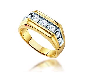 Mens Diamond Fashion Band <br> 1.0 Carat Total Weight