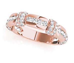 Stackable Channel Sets Diamond Ring