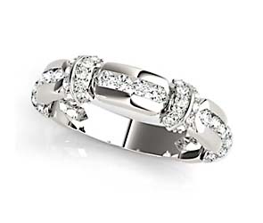 Stackable Channel Sets Diamond Ring
