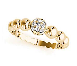 Diamond Cluster Stackable Ring