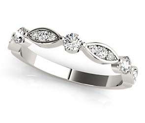 Diamond Fish Stackable Ring