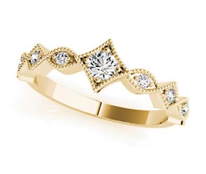 Diamond Crown Stackable Ring