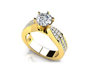 Elegant Six Prong Diamond Engagement Ring