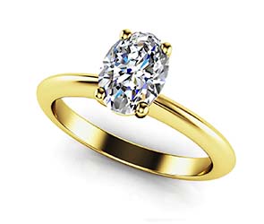 Love With No Limits Oval Solitaire Diamond Ring