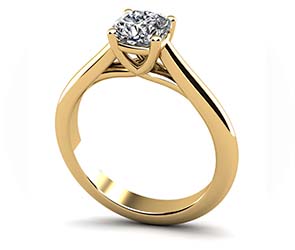 Elegant Round Solitaire Engagement Ring